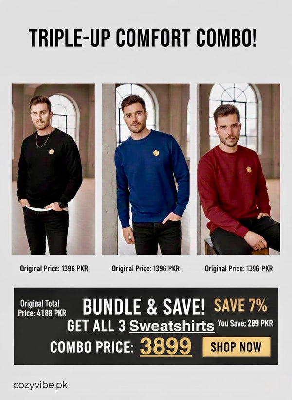Bundle of 3 sweatshirts (Cotton)