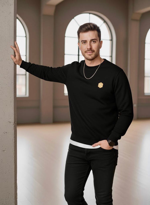 Black sweatshirt (cotton)